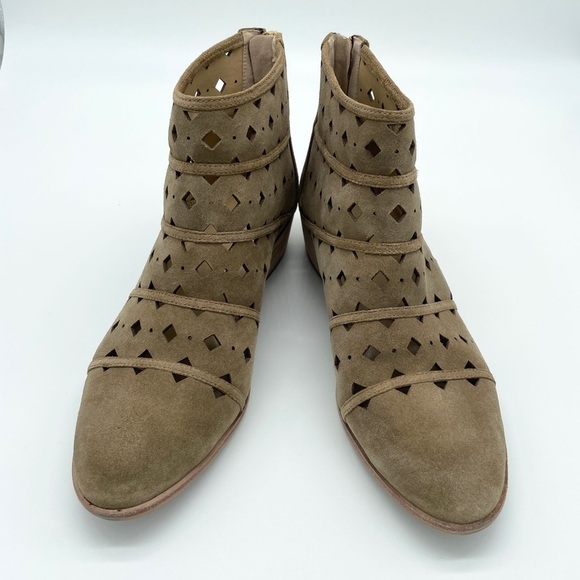 Michael Michael Kors Black Uma Flat Bootie Round Toe Bootie Leather Suede - Picture 4 of 7